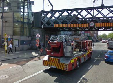 The junction of George's Quay and Tara St, where the assault occurred on Sunday morning.