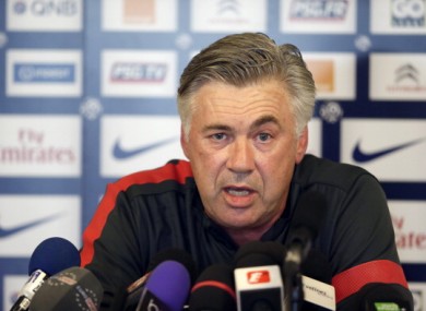 Carlo Ancelotti: in the market for new signings this summer.