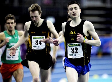 Mark English (right) competes at the indoor championships next year.