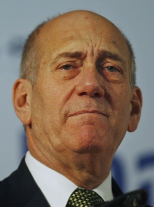 Israel's former prime minister Ehud Olmert