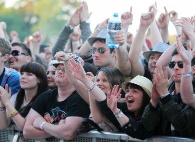 File photo of fans at the Stones Roses gig in the Phoenix Park earlier this summer.