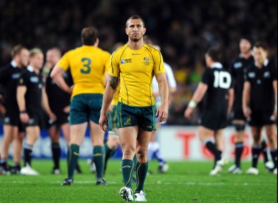 Walk alone: Cooper will not get the chance to make up for a disappointing World Cup in New Zealand.