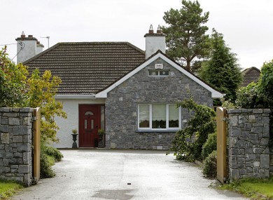The house on Bachelor's Walk where the young girl was found dead on Saturday night.