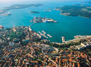 Aerial view of the city of Pula (File)