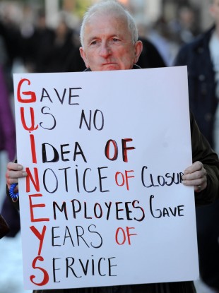 A protester today