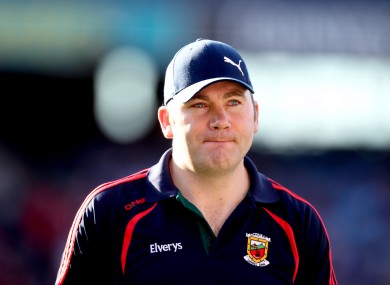 James Horan led Mayo to the All-Ireland Senior Football Final in September.