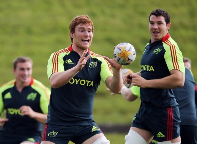 Sean Dougall in training this week.