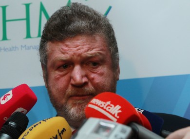 Health Minister James Reilly will bring his recommendation to Cabinet tomorrow.