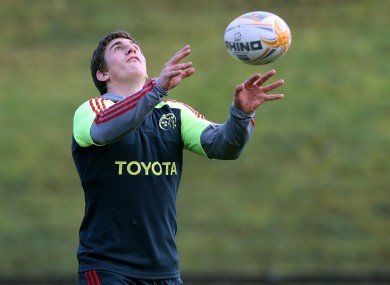 Ian Keatley: Not exactly keeping his eye on the ball.