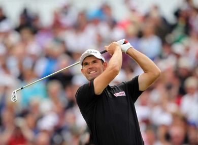 Padraig Harrington during this year's Open Championship.