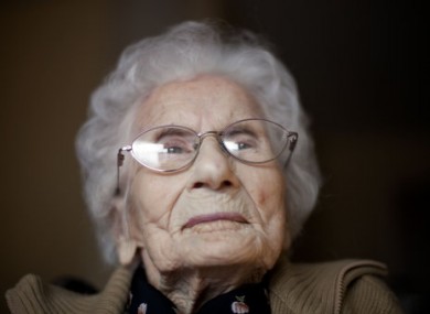 Besse Cooper in her room at a nursing home, in Monroe, Georgia.