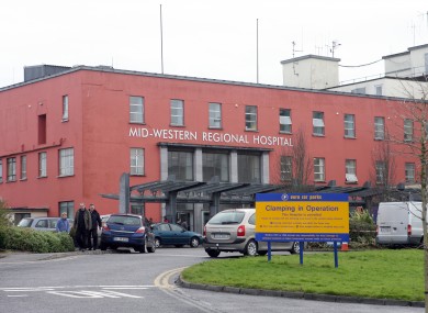 Mid-Western Regional Hospital in Limerick where a blanket ban on visiting remains in place.