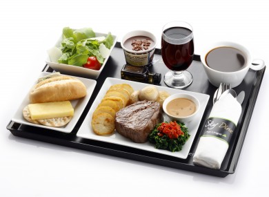 Aer Lingus steak tray.
