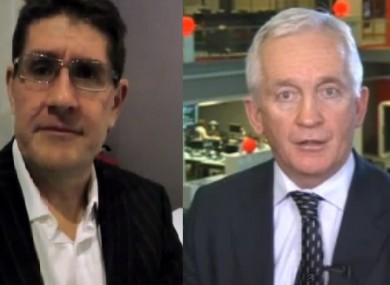 Paul Kimmage, left, and David Walsh.