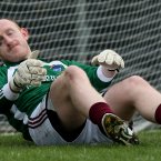 Westmeath goalkeeper Gary Connaughton dejected after conceding a goal. Pic: INPHO/James Crombie