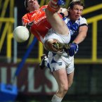 Laois' Kevin Meaney and Brian Mallon of Armagh. Pic: INPHO/Lorraine O'Sullivan