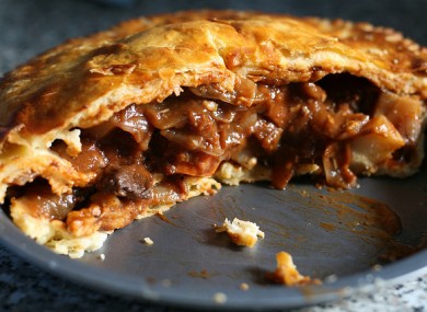 A beef pie. Presumably containing beef.