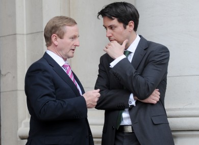 Eoghan Murphy with Taoiseach Enda Kenny (File photo)