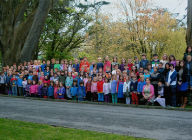 All the students of the Mol an Oige school