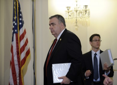 Edward Davis of the Boston Police arrives to testify before a Washington committee