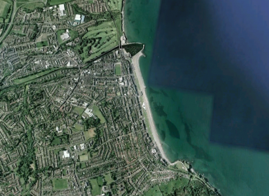 The vessel got into difficulty off Bray Harbour, seen at the top of this picture.