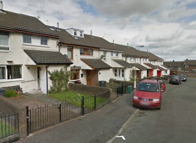 File image of Cranbrook Court in Belfast where the masked men were earlier today.