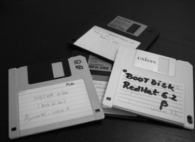 The floppy disk, in all its 1.44MB 3½ inch glory.