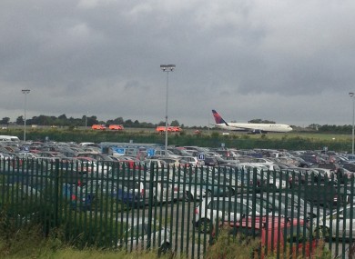 The scene at Dublin Airport this morning.