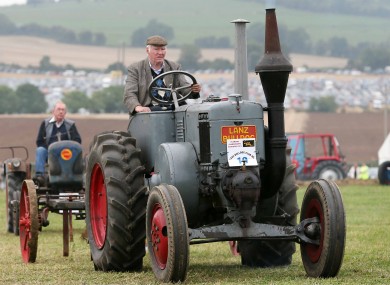 Mick Murray pictured on his vintage Lanz Bulldog tractor