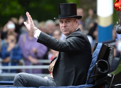 Prince Andrew, The Duke of York, wearing a hat.