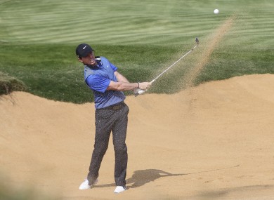 McIlroy in action during the third round of the BMW Masters.