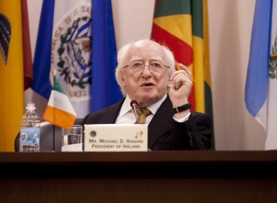 President Higgins addressing the Inter-American Court of Human Rights last night