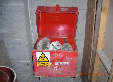Photo of radioactive material that was stolen.