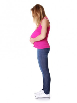 Teen pregnant woman