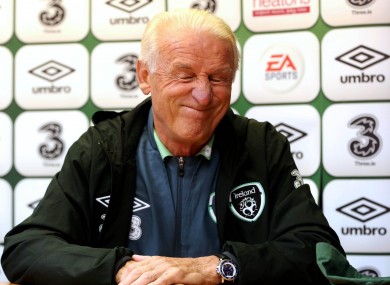 Giovanni Trapattoni left his post as Ireland boss earlier this year.