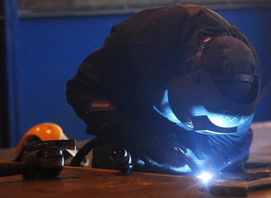A worker at a Liebherr plant.