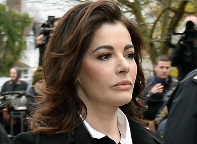 Nigella Lawson arriving at Isleworth Crown Court in west London.