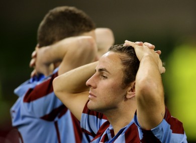 David Cassidy, pictured here with Drogheda United last season, was sent off for Bray Wanderers.
