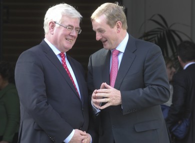 Tánaiste Eamon Gilmore and Taoiseach Enda Kenny (File photo)