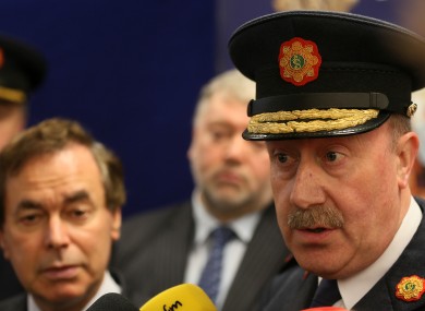 Alan Shatter and Martin Callinan (File photo)