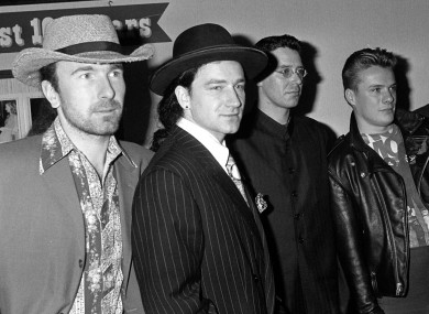 U2 lauching album in 1987.