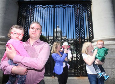 Our Children's Health campaign held a protest outside Government buildings this week.