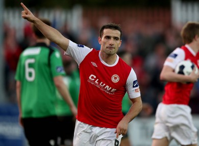 Christy Fagan celebrates scoring against Bohemians.