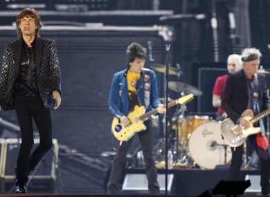The Rolling Stones perform during a concert at Tokyo Dome.