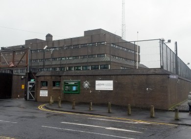 Antrim Police Station, where Sinn Fein president Gerry Adams was held.