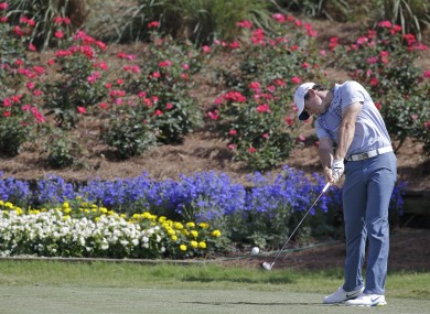 McIlroy took in a practice round with two buddies yesterday.