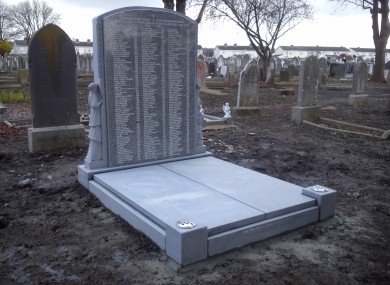 A monument to the Bethany children in Mount Jerome cemetery in south Dublin