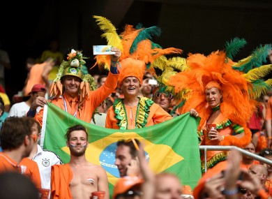 The Netherlands' fans were in dreamland last night in Salvador.