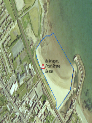 Balbriggan beach, one of the twelve affected by the notice.