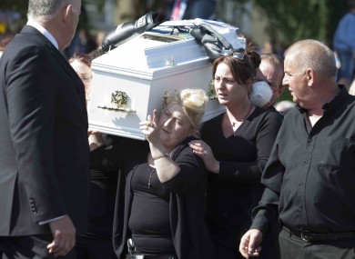 Scenes from the funeral this afternoon.
